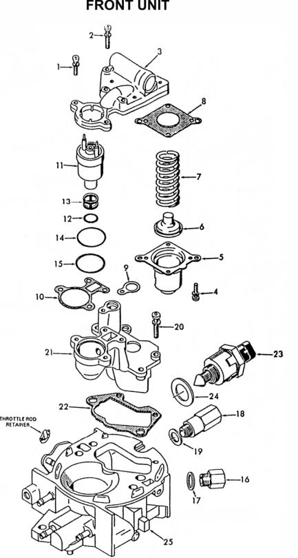 1982-83 Chevrolet & Pontiac Fuel Injector Exploded