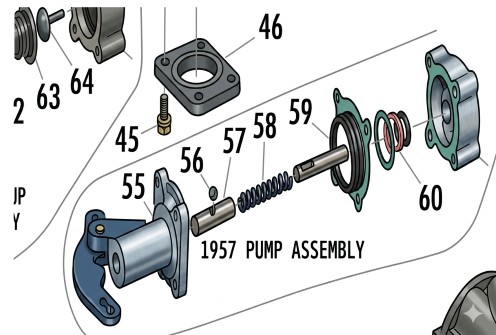 4100 1957 Accelerator Pump