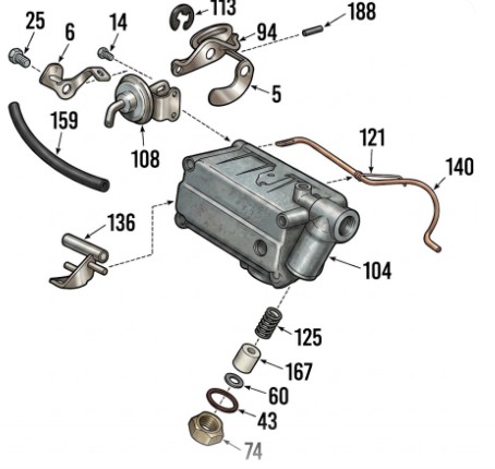 Holley 4150 Inlet Exploded