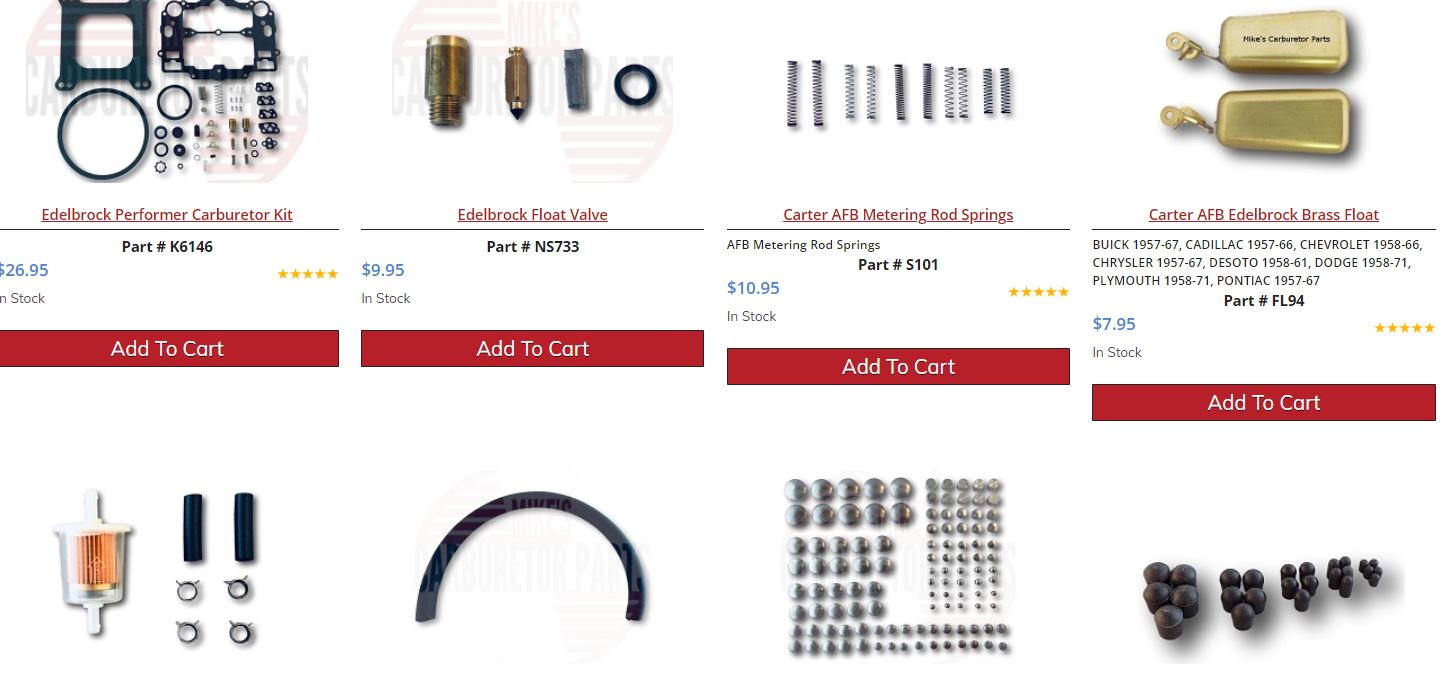 Edelbrock Parts