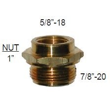 Holley OE Fuel Inlet Brass Fitting 7/8
