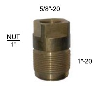 Brass Fitting 5/8 x 1