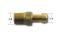 Brass Hose Fitting Rochester 3/8 - 90-114