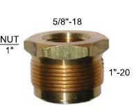 Brass Fuel Fitting - Quadrajet Conversion - 90-143B