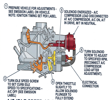 Rochester Varajet Idle Speed Solenoid