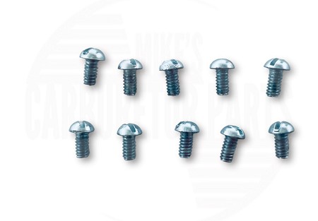 Carburetor Throttle Shaft Screws 80-1 (Set of 10)